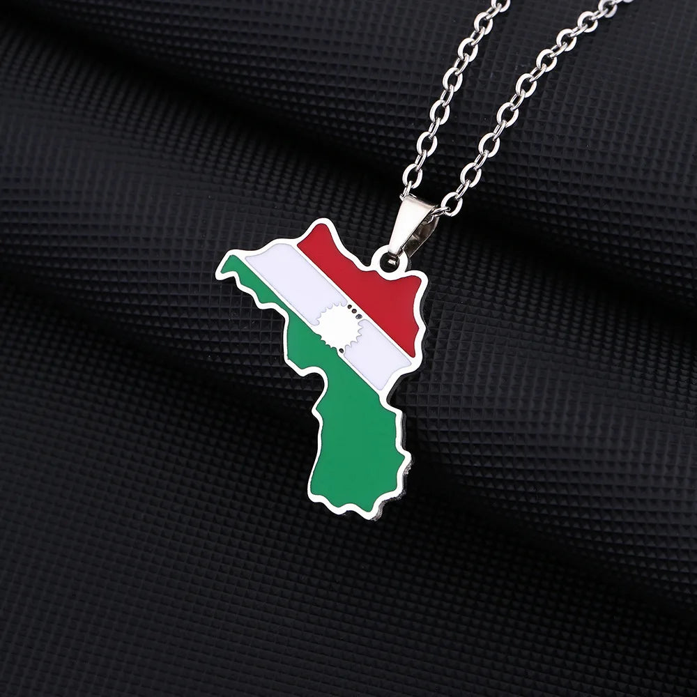 Kurdistan Map necklace