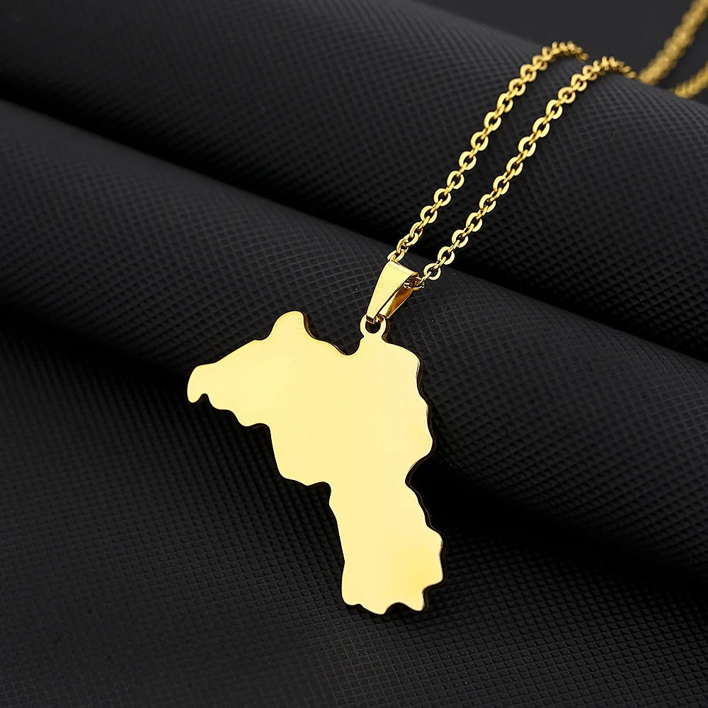 Kurdistan Map necklace