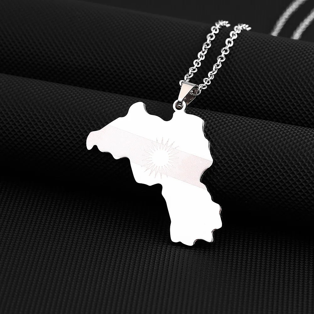 Kurdistan Map necklace